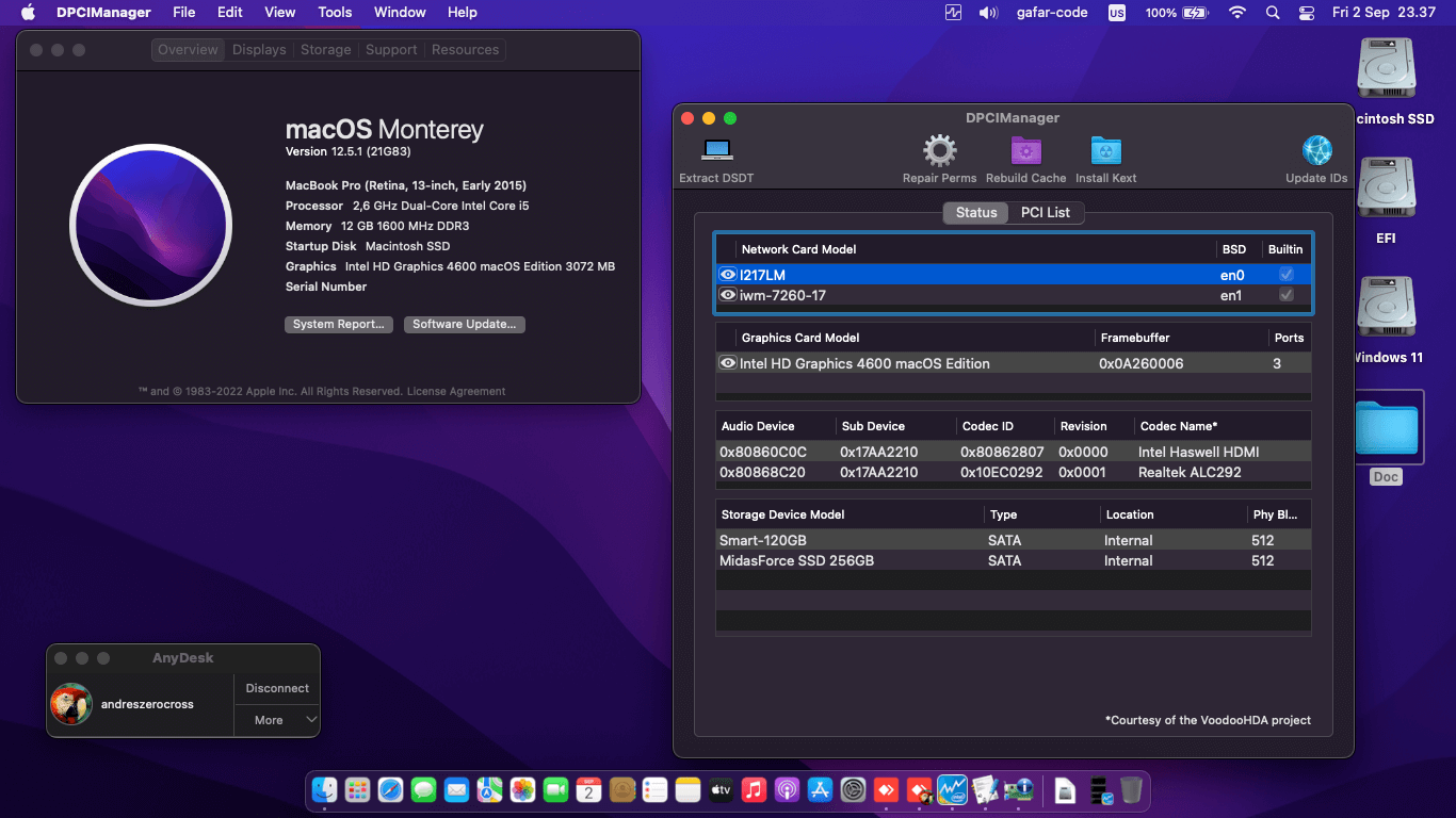 Lenovo Thinkpad T540P [Haswell   Intel HD 4400 + PS2]   OpenCore 1